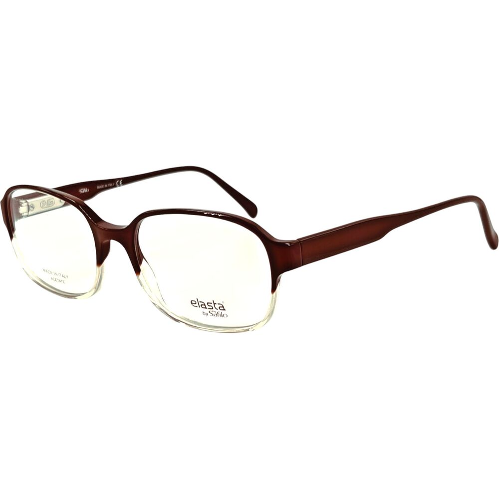Safilo Elasta E1127 N Mens Eyeglass Frame 0YL3 Brown Crystal